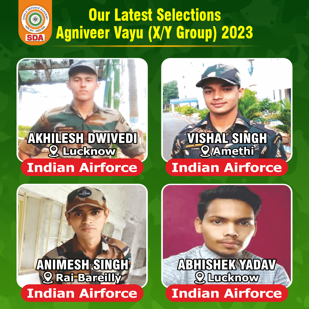 agniveer vayu x y group selected from Shield defence academy