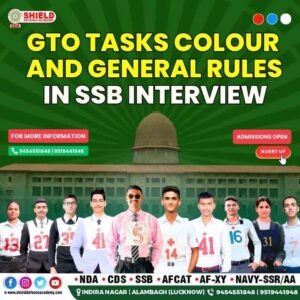 GTO Tasks Colour and General Rules in SSB Interview guide by Top NDA coaching in Lucknow 