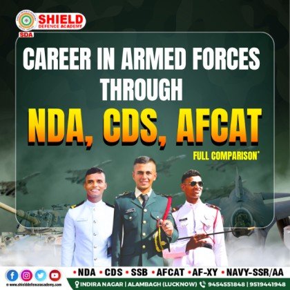 Career in Armed Forces through NDA, CDS, AFCAT – Full Comparison