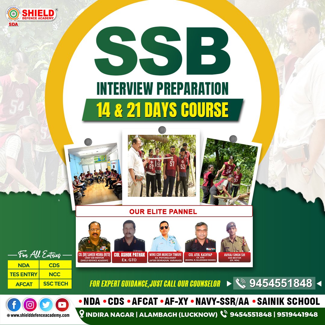 Prepare for SSB with our 14 days course